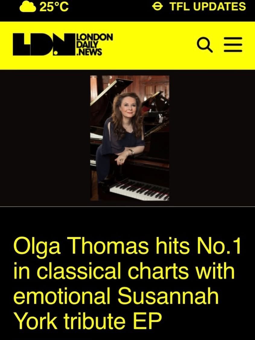 London Daily News — Olga Thomas hits No. 1